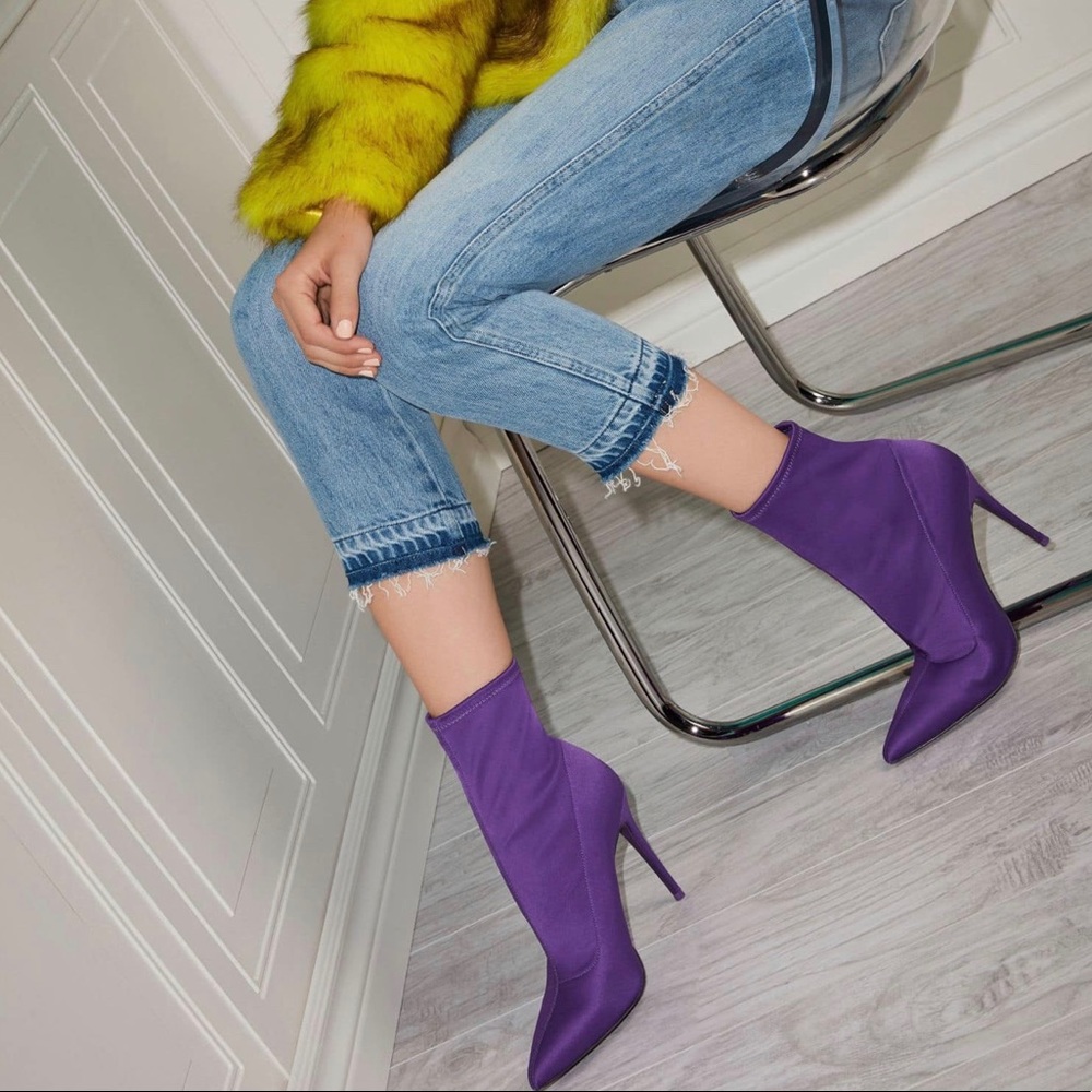 Purple Silhouette Bootie